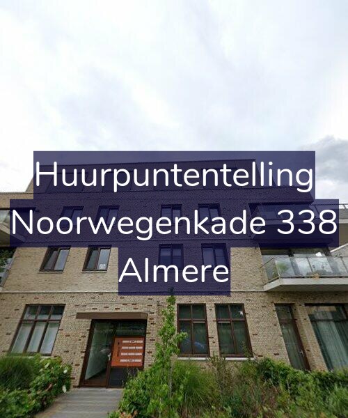 Foto gevel Huurpuntentelling voor Noorwegenkade 338, Almere