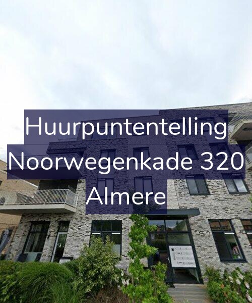 Foto gevel Huurpuntentelling voor Noorwegenkade 320, Almere
