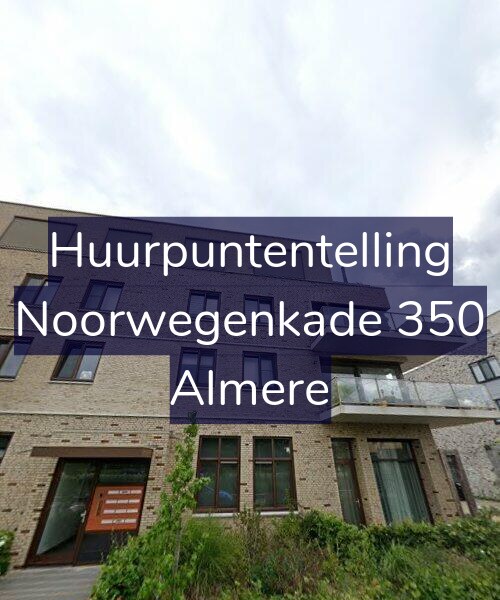 Foto gevel Huurpuntentelling voor Noorwegenkade 350, Almere