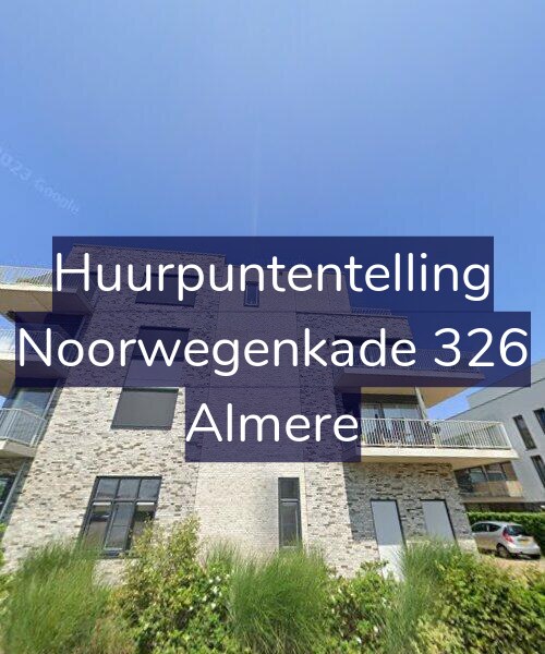 Foto gevel Huurpuntentelling voor Noorwegenkade 326, Almere