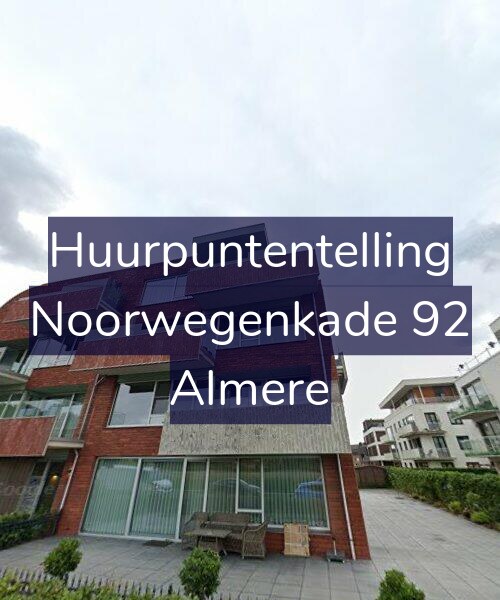 Foto gevel Huurpuntentelling voor Noorwegenkade 92, Almere
