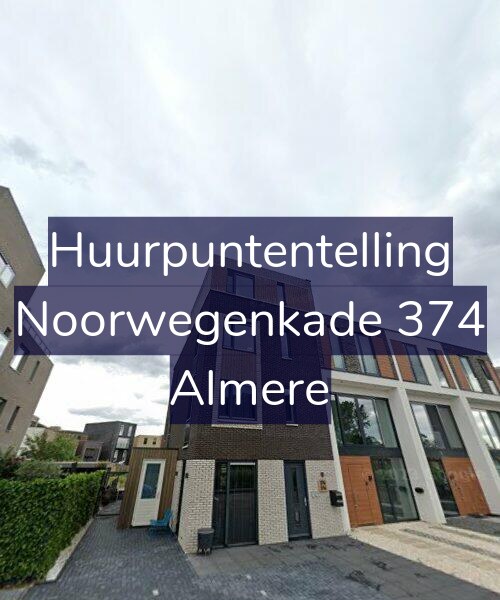 Foto gevel Huurpuntentelling voor Noorwegenkade 374, Almere