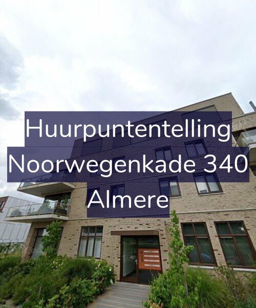 Foto gevel Huurpuntentelling voor Noorwegenkade 340, Almere