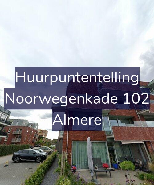 Foto gevel Huurpuntentelling voor Noorwegenkade 102, Almere