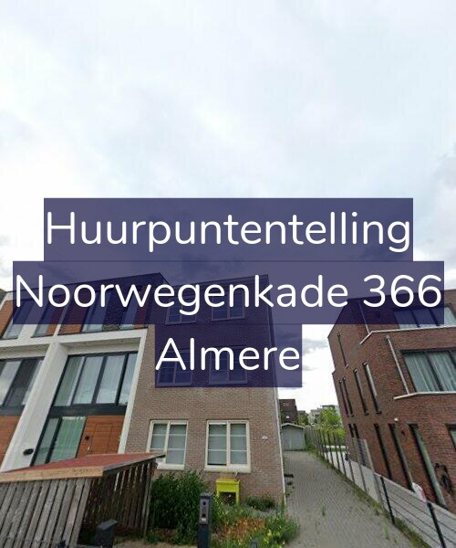 Foto gevel Huurpuntentelling voor Noorwegenkade 366, Almere