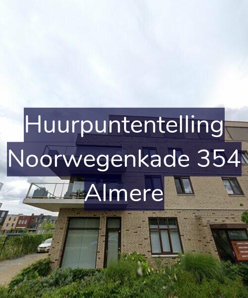 Foto gevel Huurpuntentelling voor Noorwegenkade 354, Almere