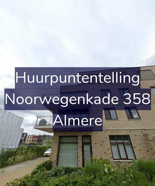 Foto gevel Huurpuntentelling voor Noorwegenkade 358, Almere