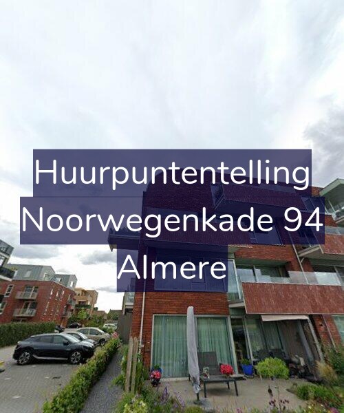 Foto gevel Huurpuntentelling voor Noorwegenkade 94, Almere