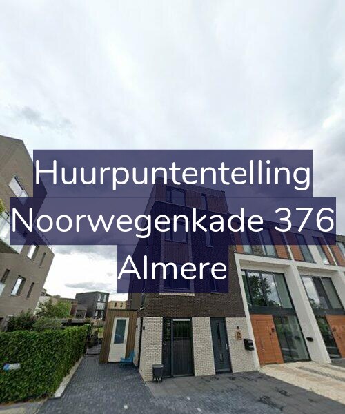 Foto gevel Huurpuntentelling voor Noorwegenkade 376, Almere
