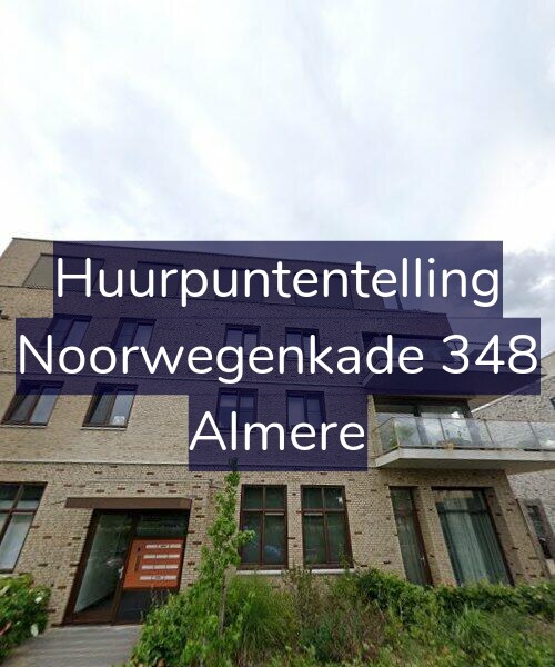 Foto gevel Huurpuntentelling voor Noorwegenkade 348, Almere