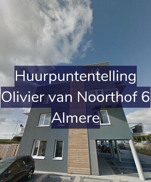 Foto gevel Huurpuntentelling voor Olivier van Noorthof 6, Almere
