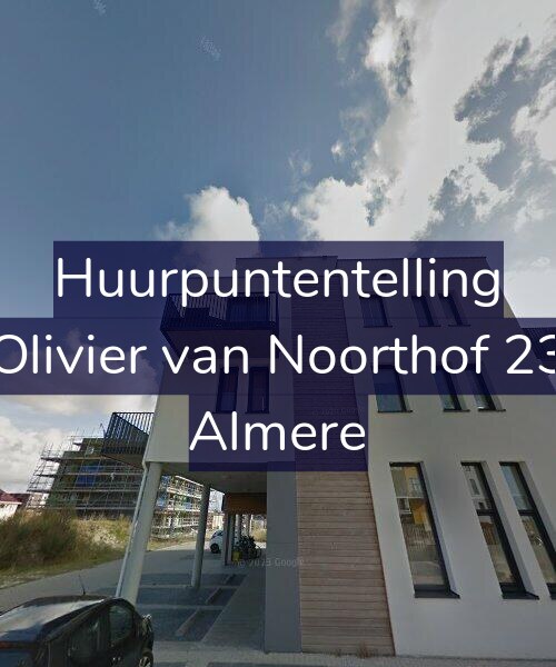 Foto gevel Huurpuntentelling voor Olivier van Noorthof 23, Almere