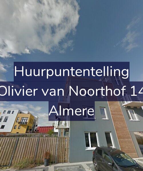Foto gevel Huurpuntentelling voor Olivier van Noorthof 14, Almere