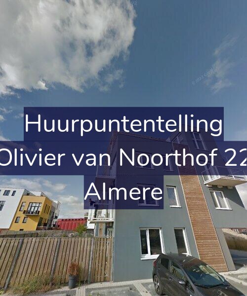 Foto gevel Huurpuntentelling voor Olivier van Noorthof 22, Almere