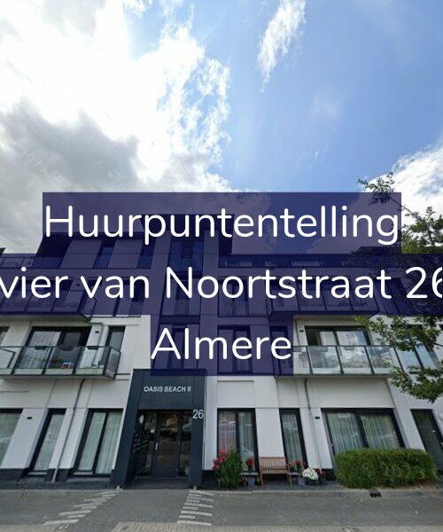 Foto gevel Huurpuntentelling voor Olivier van Noortstraat 26-Y, Almere
