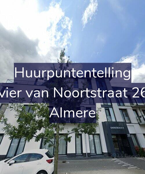 Foto gevel Huurpuntentelling voor Olivier van Noortstraat 26-C, Almere