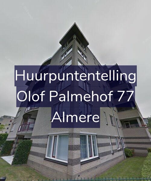 Foto gevel Huurpuntentelling voor Olof Palmehof 77, Almere