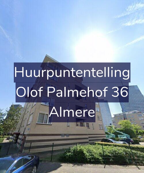 Foto gevel Huurpuntentelling voor Olof Palmehof 36, Almere