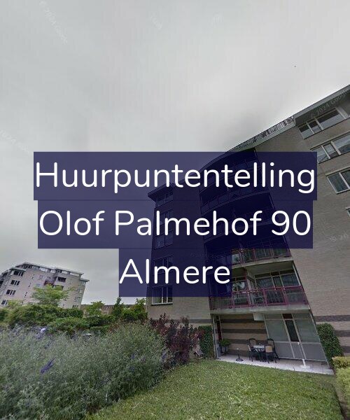 Foto gevel Huurpuntentelling voor Olof Palmehof 90, Almere