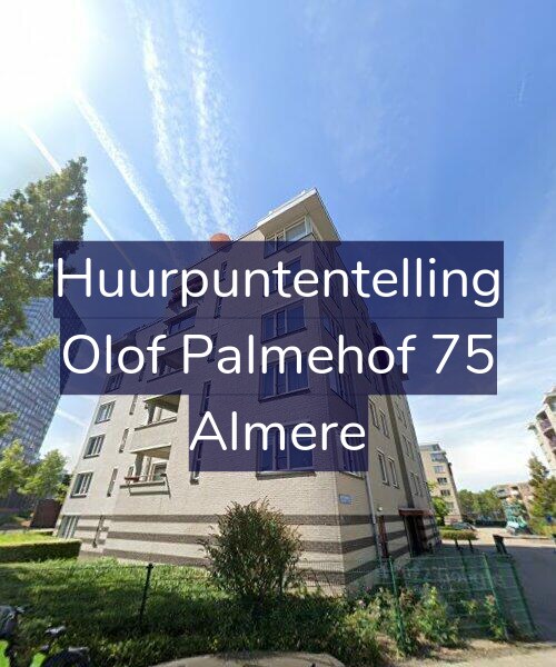Foto gevel Huurpuntentelling voor Olof Palmehof 75, Almere