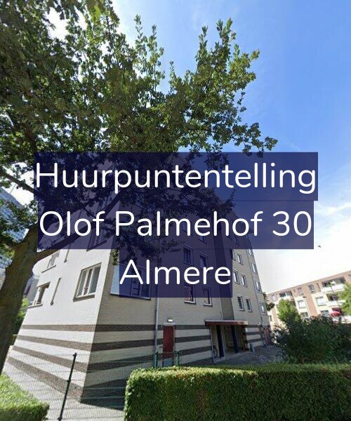 Foto gevel Huurpuntentelling voor Olof Palmehof 30, Almere