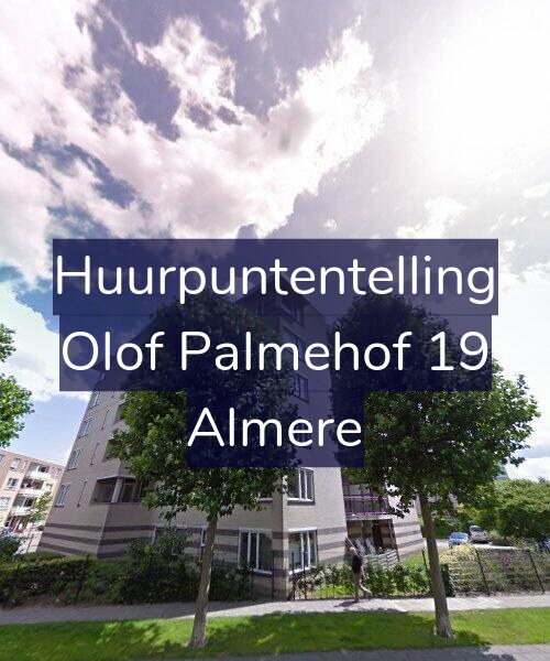 Foto gevel Huurpuntentelling voor Olof Palmehof 19, Almere