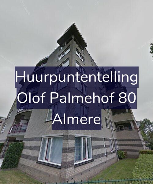 Foto gevel Huurpuntentelling voor Olof Palmehof 80, Almere