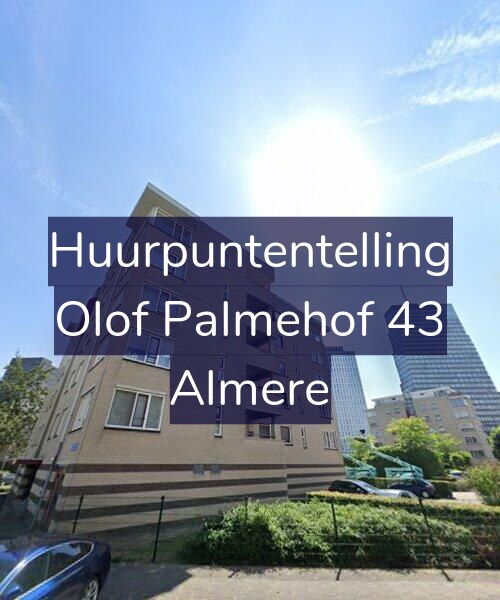 Foto gevel Huurpuntentelling voor Olof Palmehof 43, Almere