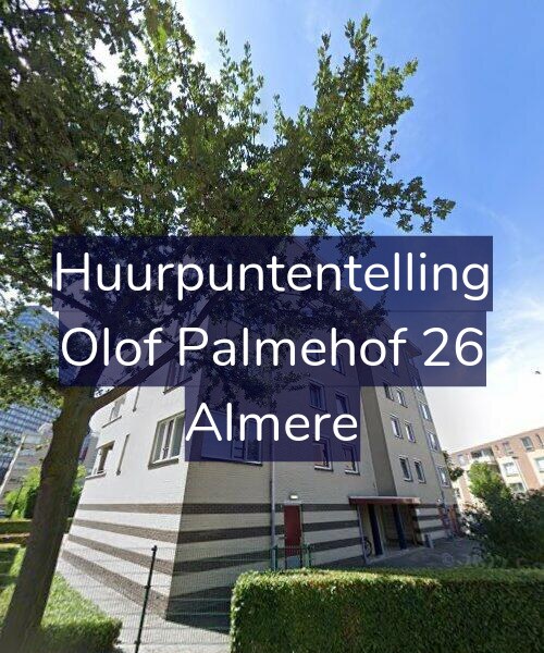 Foto gevel Huurpuntentelling voor Olof Palmehof 26, Almere