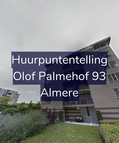 Foto gevel Huurpuntentelling voor Olof Palmehof 93, Almere