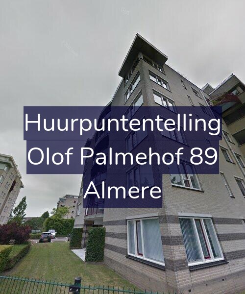 Foto gevel Huurpuntentelling voor Olof Palmehof 89, Almere