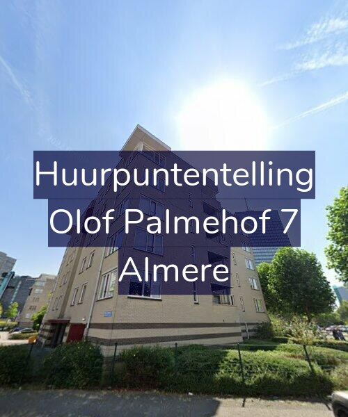 Foto gevel Huurpuntentelling voor Olof Palmehof 7, Almere