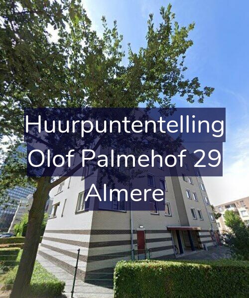 Foto gevel Huurpuntentelling voor Olof Palmehof 29, Almere