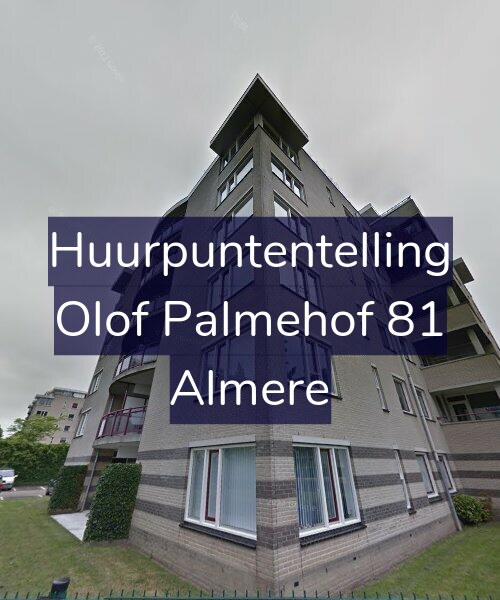 Foto gevel Huurpuntentelling voor Olof Palmehof 81, Almere