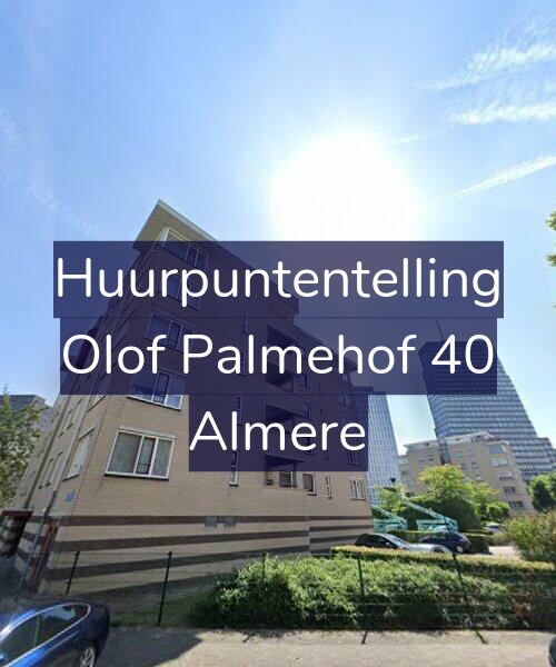 Foto gevel Huurpuntentelling voor Olof Palmehof 40, Almere