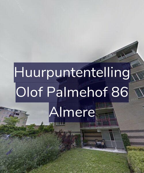 Foto gevel Huurpuntentelling voor Olof Palmehof 86, Almere
