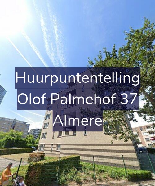 Foto gevel Huurpuntentelling voor Olof Palmehof 37, Almere