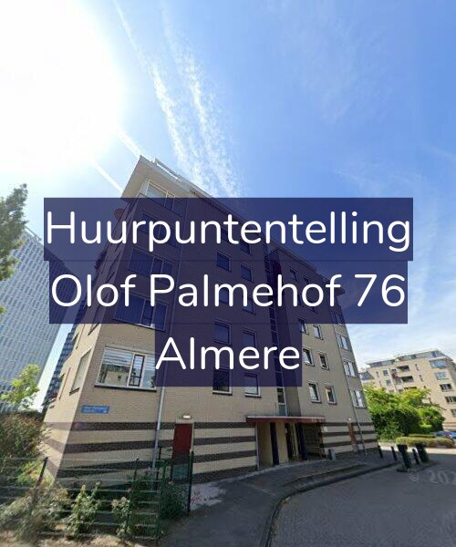 Foto gevel Huurpuntentelling voor Olof Palmehof 76, Almere