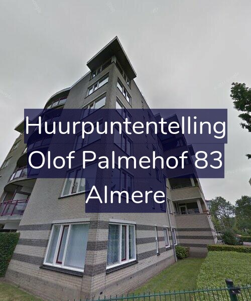 Foto gevel Huurpuntentelling voor Olof Palmehof 83, Almere
