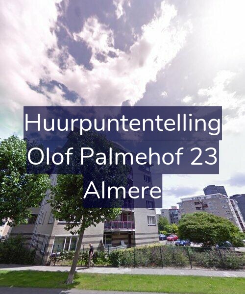 Foto gevel Huurpuntentelling voor Olof Palmehof 23, Almere