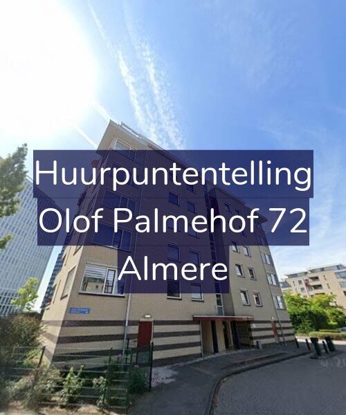 Foto gevel Huurpuntentelling voor Olof Palmehof 72, Almere