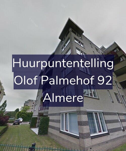 Foto gevel Huurpuntentelling voor Olof Palmehof 92, Almere
