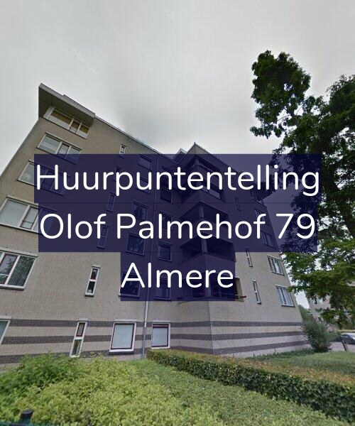 Foto gevel Huurpuntentelling voor Olof Palmehof 79, Almere