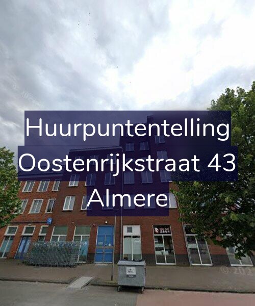 Foto gevel Huurpuntentelling voor Oostenrijkstraat 43, Almere