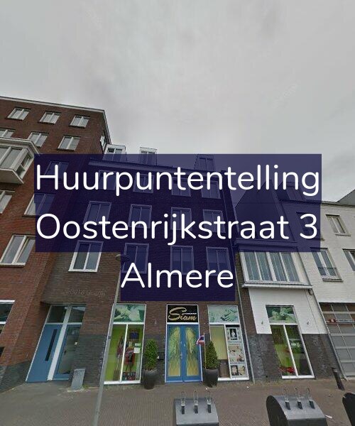 Foto gevel Huurpuntentelling voor Oostenrijkstraat 3, Almere