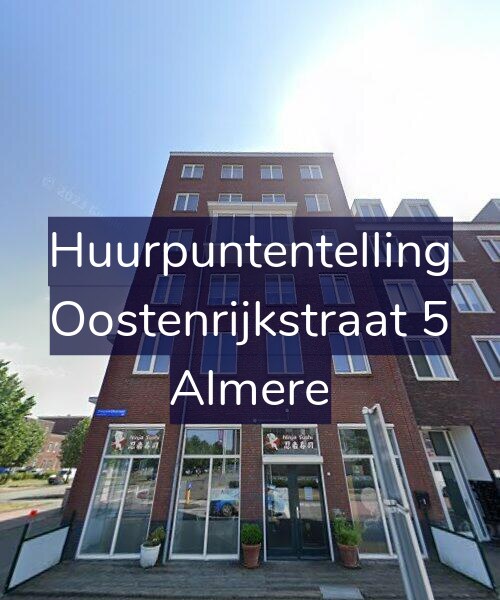 Foto gevel Huurpuntentelling voor Oostenrijkstraat 5, Almere