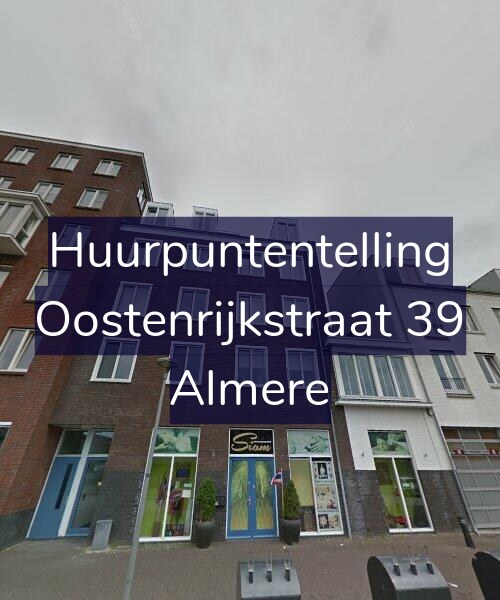 Foto gevel Huurpuntentelling voor Oostenrijkstraat 39, Almere