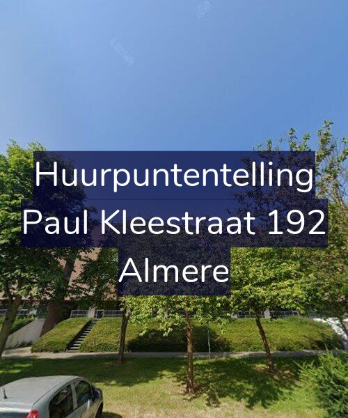 Foto gevel Huurpuntentelling voor Paul Kleestraat 192, Almere