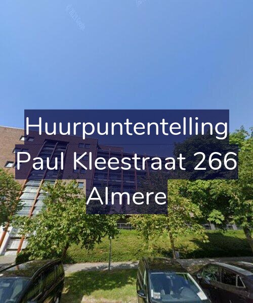 Foto gevel Huurpuntentelling voor Paul Kleestraat 266, Almere