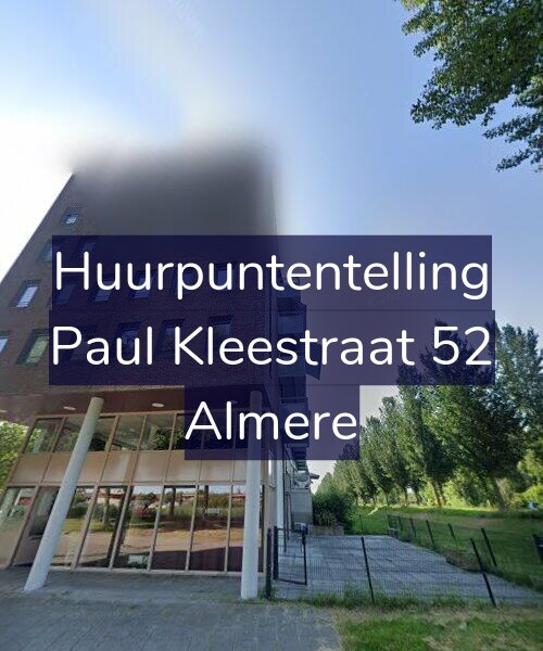 Foto gevel Huurpuntentelling voor Paul Kleestraat 52, Almere